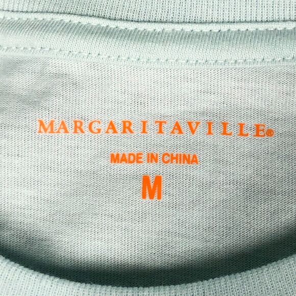 NEW Jimmy Buffett Margaritaville TShirt Unisex Med Blue Change Latitude Attitude - Picture 3 of 8